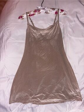 Victoria's Secret gold slip dress
